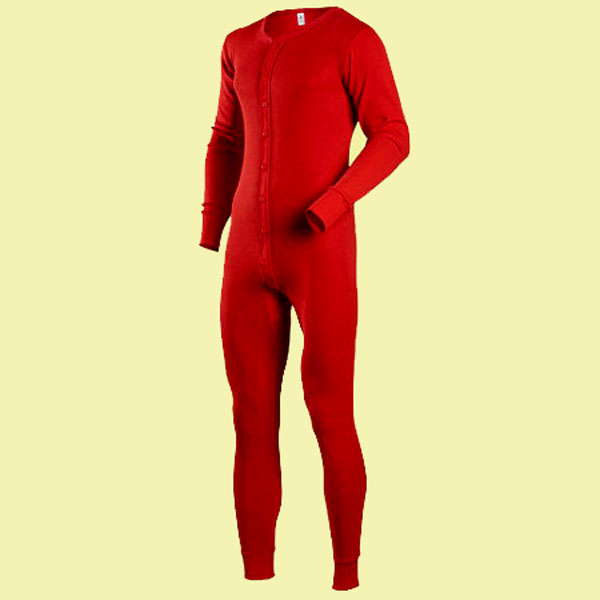 MENS RED THERMAL UNION SUIT - General Army Navy Outdoor