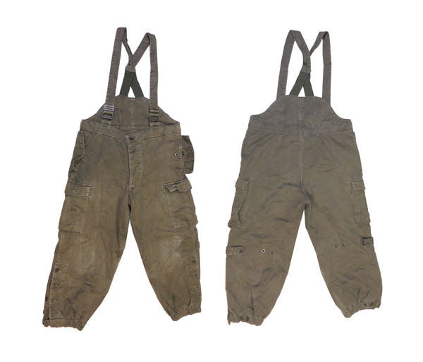 Salopette Austrian Army Surplus Warm Thermal Insulated Olive Bib Overalls 