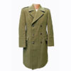 Men's Green Military Surplus Wool Trench Coat