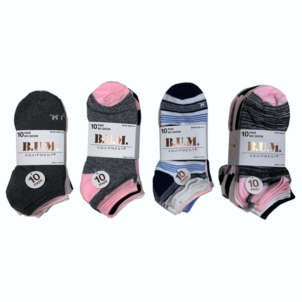 4 Pairs of BUM Socks in Pink and Black