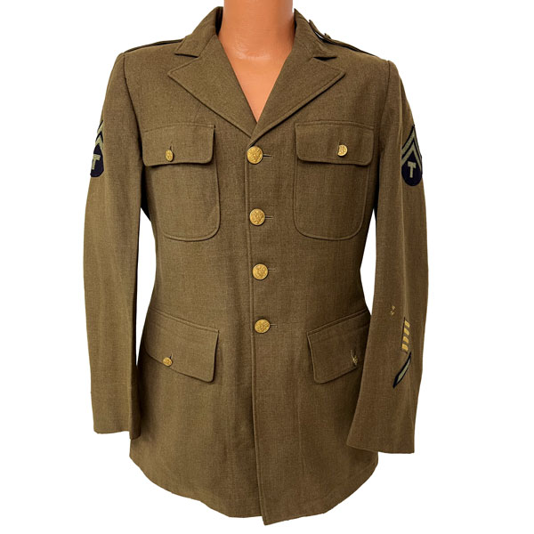 US-ARMY-WWII-Officer-Dress-Wool-Coat