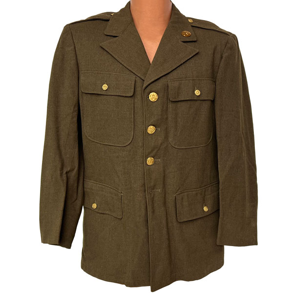 US-WWII-Wool-Green-Serge-Coat-1